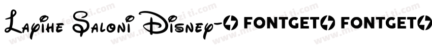 Layihe Saloni Disney字体转换